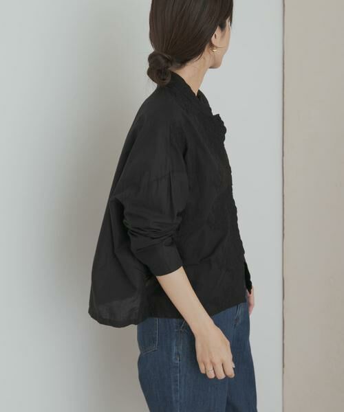 URBAN RESEARCH DOORS / アーバンリサーチ ドアーズ シャツ・ブラウス | mizuiro ind　lacestandcollar wideshirts | 詳細9