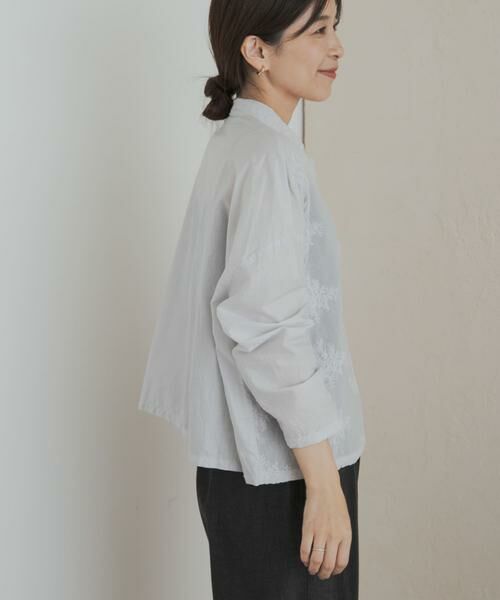 URBAN RESEARCH DOORS / アーバンリサーチ ドアーズ シャツ・ブラウス | mizuiro ind　lacestandcollar wideshirts | 詳細13