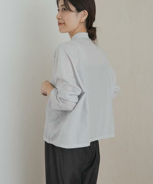 URBAN RESEARCH DOORS / アーバンリサーチ ドアーズ シャツ・ブラウス | mizuiro ind　lacestandcollar wideshirts | 詳細14
