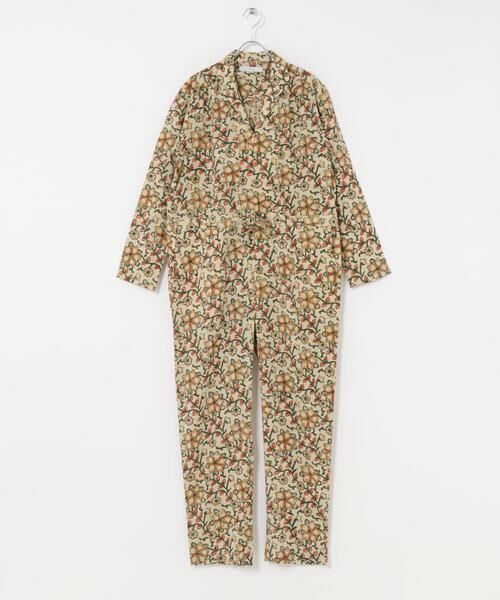 URBAN RESEARCH DOORS / アーバンリサーチ ドアーズ サロペット・オールインワン | ARCHI　BLOCK PRINT ALL IN ONE（ベージュ系その他）