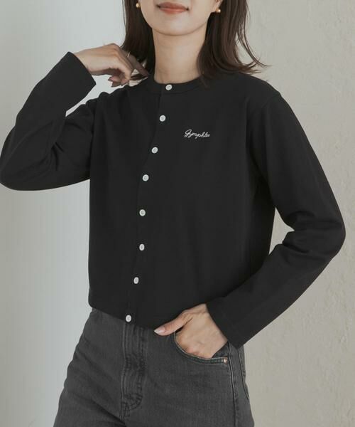 URBAN RESEARCH DOORS / アーバンリサーチ ドアーズ カーディガン・ボレロ | GYMPHLEX　SHORT CREW NECK CARDIGAN | 詳細11