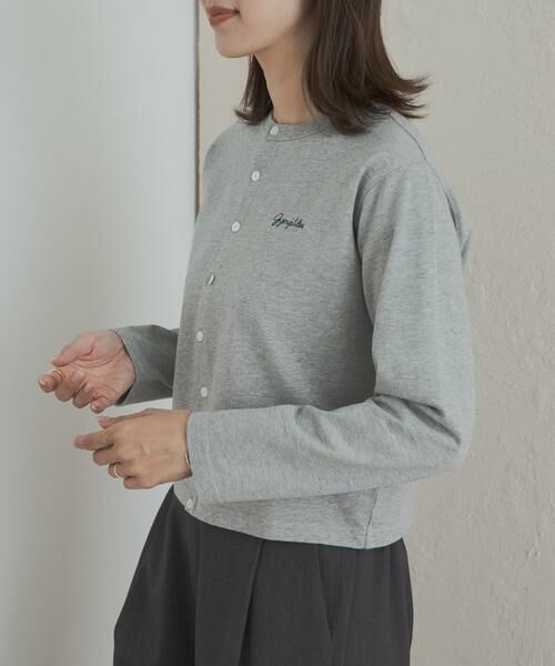 URBAN RESEARCH DOORS / アーバンリサーチ ドアーズ カーディガン・ボレロ | GYMPHLEX　SHORT CREW NECK CARDIGAN | 詳細15