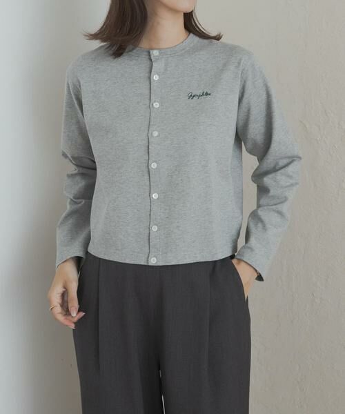 URBAN RESEARCH DOORS / アーバンリサーチ ドアーズ カーディガン・ボレロ | GYMPHLEX　SHORT CREW NECK CARDIGAN | 詳細16