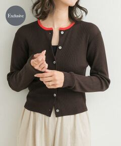 URBAN RESEARCH DOORS / アーバンリサーチ ドアーズ カーディガン・ボレロ | 『別注』Audrey and John Wad×DOORS　バイカラーカーディガン
