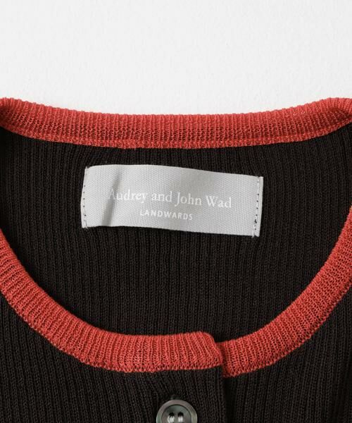 URBAN RESEARCH DOORS / アーバンリサーチ ドアーズ カーディガン・ボレロ | 『別注』Audrey and John Wad×DOORS　バイカラーカーディガン | 詳細12