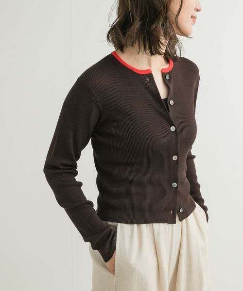 URBAN RESEARCH DOORS / アーバンリサーチ ドアーズ カーディガン・ボレロ | 『別注』Audrey and John Wad×DOORS　バイカラーカーディガン | 詳細2