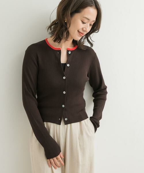 URBAN RESEARCH DOORS / アーバンリサーチ ドアーズ カーディガン・ボレロ | 『別注』Audrey and John Wad×DOORS　バイカラーカーディガン | 詳細3