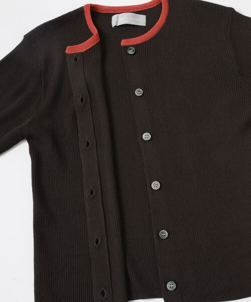 URBAN RESEARCH DOORS / アーバンリサーチ ドアーズ カーディガン・ボレロ | 『別注』Audrey and John Wad×DOORS　バイカラーカーディガン | 詳細9