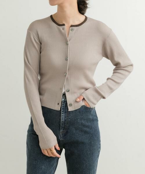 URBAN RESEARCH DOORS / アーバンリサーチ ドアーズ カーディガン・ボレロ | 『別注』Audrey and John Wad×DOORS　バイカラーカーディガン | 詳細16