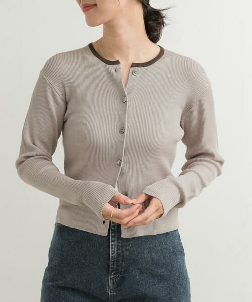 URBAN RESEARCH DOORS / アーバンリサーチ ドアーズ カーディガン・ボレロ | 『別注』Audrey and John Wad×DOORS　バイカラーカーディガン | 詳細17