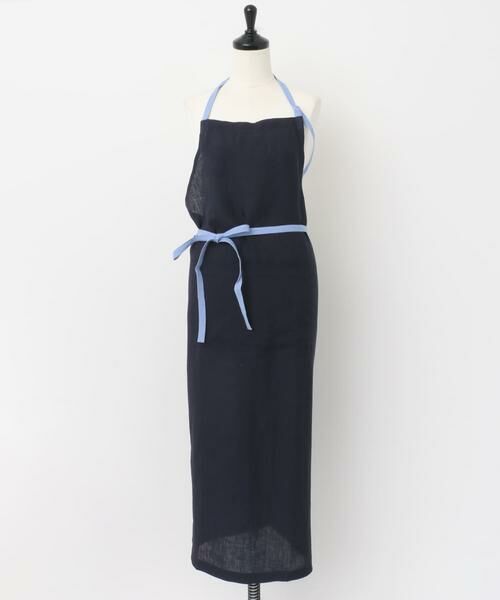 URBAN RESEARCH DOORS / アーバンリサーチ ドアーズ キッチンツール | 『WEB限定』miiThaaii　リネン アリシャエプロン ネイビー | 詳細7