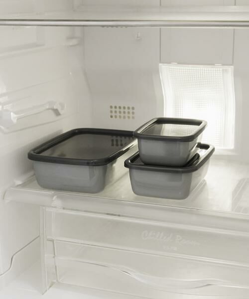 URBAN RESEARCH DOORS / アーバンリサーチ ドアーズ キッチンツール | 『WEB限定』野田琺瑯　+グレー レクタングル深型S | 詳細3