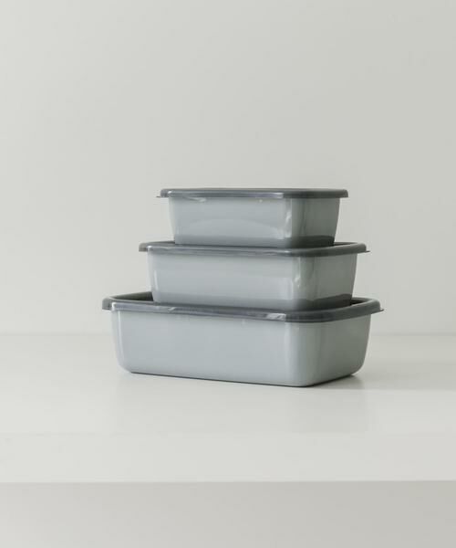 URBAN RESEARCH DOORS / アーバンリサーチ ドアーズ キッチンツール | 『WEB限定』野田琺瑯　+グレー レクタングル深型S | 詳細5