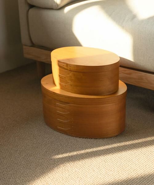 URBAN RESEARCH DOORS / アーバンリサーチ ドアーズ インテリア・インテリア雑貨 | 『WEB限定』AXCIS　シェーカーオーバルボックス M | 詳細1