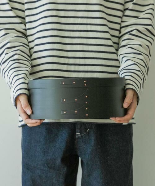 URBAN RESEARCH DOORS / アーバンリサーチ ドアーズ インテリア・インテリア雑貨 | 『WEB限定』AXCIS　シェーカーオーバルボックス M ブラック | 詳細4