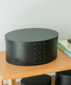 URBAN RESEARCH DOORS / アーバンリサーチ ドアーズ インテリア・インテリア雑貨 | 『WEB限定』AXCIS　シェーカーオーバルボックス L ブラック