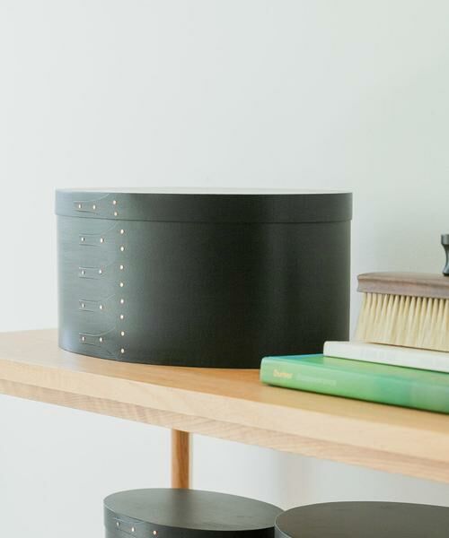 URBAN RESEARCH DOORS / アーバンリサーチ ドアーズ インテリア・インテリア雑貨 | 『WEB限定』AXCIS　シェーカーオーバルボックス L ブラック | 詳細1