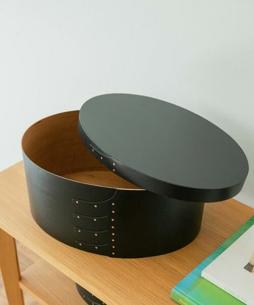 URBAN RESEARCH DOORS / アーバンリサーチ ドアーズ インテリア・インテリア雑貨 | 『WEB限定』AXCIS　シェーカーオーバルボックス L ブラック | 詳細2