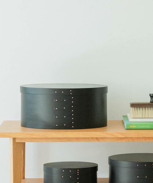 URBAN RESEARCH DOORS / アーバンリサーチ ドアーズ インテリア・インテリア雑貨 | 『WEB限定』AXCIS　シェーカーオーバルボックス L ブラック | 詳細3