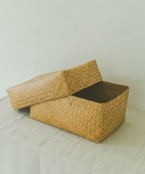 URBAN RESEARCH DOORS / アーバンリサーチ ドアーズ インテリア・インテリア雑貨 | 『WEB限定』サイアム　カチュー水草ふた付き四角BOX L | 詳細1