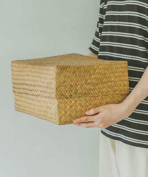 URBAN RESEARCH DOORS / アーバンリサーチ ドアーズ インテリア・インテリア雑貨 | 『WEB限定』サイアム　カチュー水草ふた付き四角BOX L | 詳細2