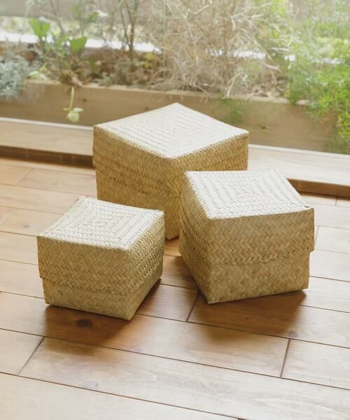 URBAN RESEARCH DOORS / アーバンリサーチ ドアーズ インテリア・インテリア雑貨 | 『WEB限定』サイアム　カチュー水草ふた付き四角BOX M | 詳細8