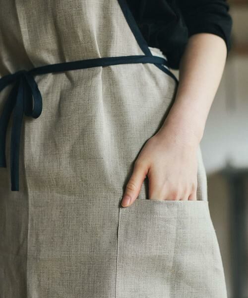 URBAN RESEARCH DOORS / アーバンリサーチ ドアーズ キッチンツール | fog linen work　リネンパイピングエプロン | 詳細9