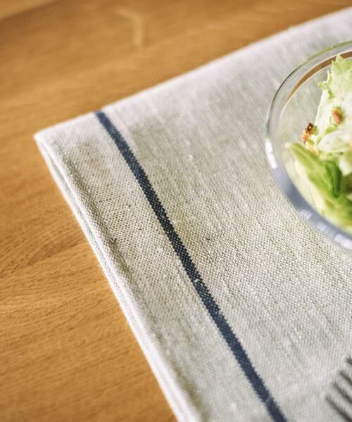 URBAN RESEARCH DOORS / アーバンリサーチ ドアーズ キッチンツール | fog linen work　リネンラインキッチンクロス 厚地 ネイビー | 詳細1