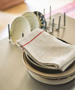 URBAN RESEARCH DOORS / アーバンリサーチ ドアーズ キッチンツール | fog linen work　リネンラインキッチンクロス 厚地 レッド