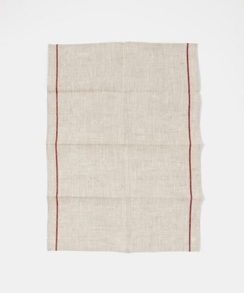 URBAN RESEARCH DOORS / アーバンリサーチ ドアーズ キッチンツール | fog linen work　リネンラインキッチンクロス 厚地 レッド | 詳細5
