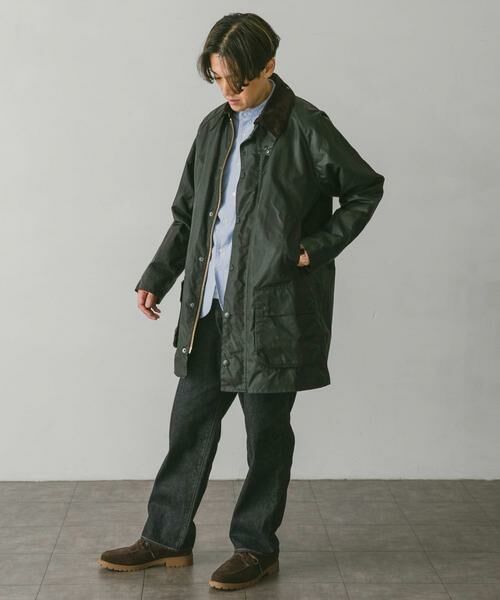 URBAN RESEARCH DOORS / アーバンリサーチ ドアーズ ステンカラーコート | 『別注』Barbour　OS WAX GAMEFAIR | 詳細29