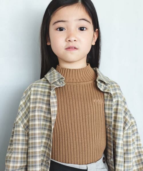URBAN RESEARCH DOORS / アーバンリサーチ ドアーズ ニット・セーター | ooju turtle knit(KIDS)(キャメル)
