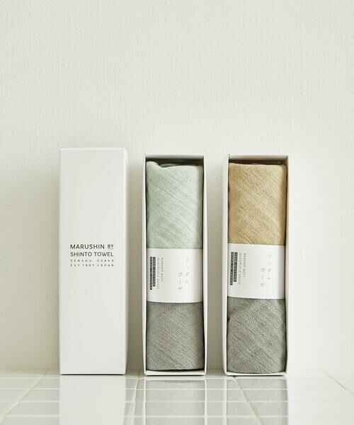 URBAN RESEARCH DOORS / アーバンリサーチ ドアーズ タオル | 『WEB限定』MARUSHIN by SHINTO TOWEL　ランダムガーゼ ハンドタオル 2枚セット | 詳細1