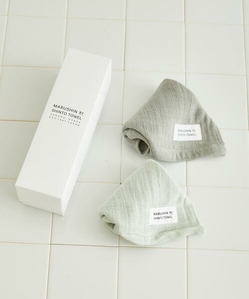 URBAN RESEARCH DOORS / アーバンリサーチ ドアーズ タオル | 『WEB限定』MARUSHIN by SHINTO TOWEL　ランダムガーゼ ハンドタオル 2枚セット | 詳細4