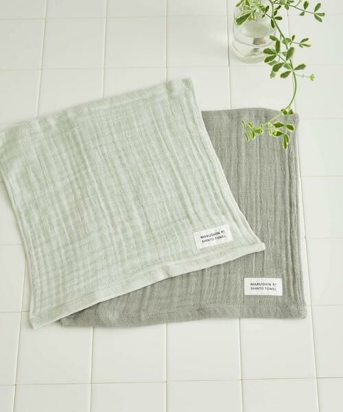 URBAN RESEARCH DOORS / アーバンリサーチ ドアーズ タオル | 『WEB限定』MARUSHIN by SHINTO TOWEL　ランダムガーゼ ハンドタオル 2枚セット | 詳細7