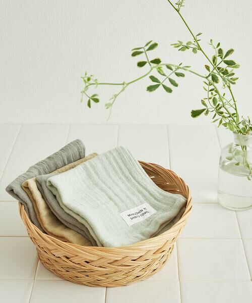 URBAN RESEARCH DOORS / アーバンリサーチ ドアーズ タオル | 『WEB限定』MARUSHIN by SHINTO TOWEL　ランダムガーゼ ハンドタオル 2枚セット | 詳細11