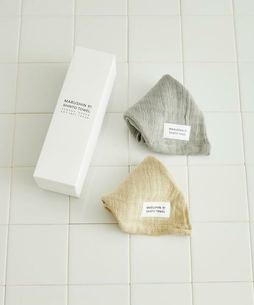 URBAN RESEARCH DOORS / アーバンリサーチ ドアーズ タオル | 『WEB限定』MARUSHIN by SHINTO TOWEL　ランダムガーゼ ハンドタオル 2枚セット | 詳細4