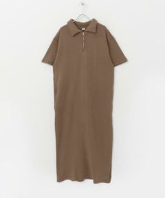 URBAN RESEARCH DOORS / アーバンリサーチ ドアーズ ワンピース | 『別注』Sports Wear×DOORS　ハーフジップ半袖ワンピース