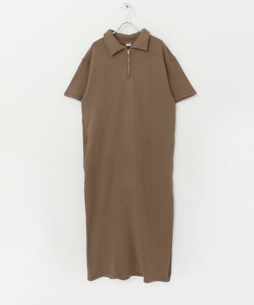 URBAN RESEARCH DOORS / アーバンリサーチ ドアーズ ワンピース | 『別注』Sports Wear×DOORS　ハーフジップ半袖ワンピース | 詳細1