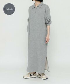 URBAN RESEARCH DOORS / アーバンリサーチ ドアーズ ワンピース | 『別注』Sports Wear×DOORS　ハーフジップ長袖ワンピース