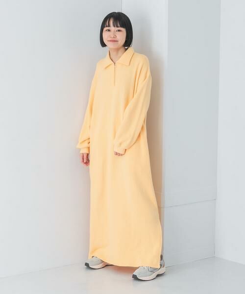 URBAN RESEARCH DOORS / アーバンリサーチ ドアーズ ワンピース | 『別注』Sports Wear×DOORS　ハーフジップ長袖ワンピース | 詳細1