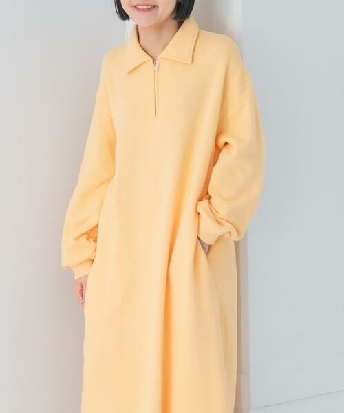 URBAN RESEARCH DOORS / アーバンリサーチ ドアーズ ワンピース | 『別注』Sports Wear×DOORS　ハーフジップ長袖ワンピース | 詳細3