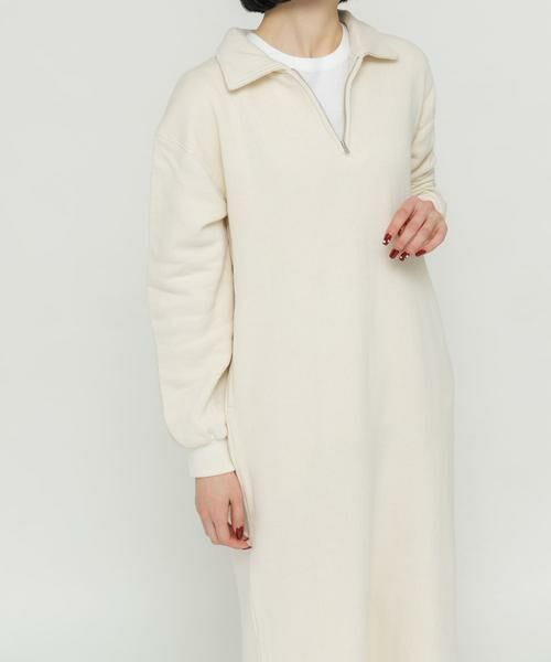 URBAN RESEARCH DOORS / アーバンリサーチ ドアーズ ワンピース | 『別注』Sports Wear×DOORS　ハーフジップ長袖ワンピース | 詳細13