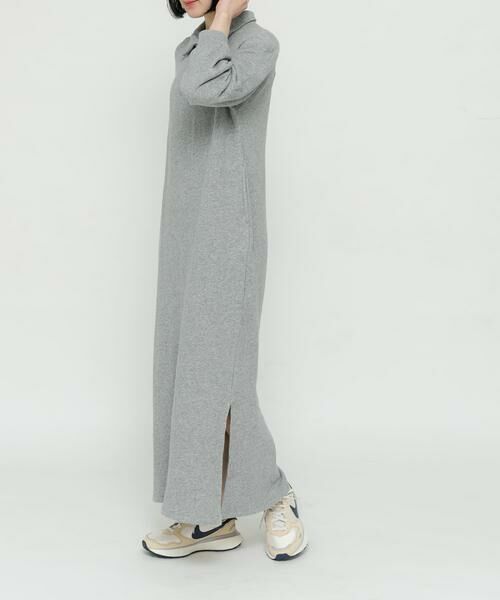 URBAN RESEARCH DOORS / アーバンリサーチ ドアーズ ワンピース | 『別注』Sports Wear×DOORS　ハーフジップ長袖ワンピース | 詳細19