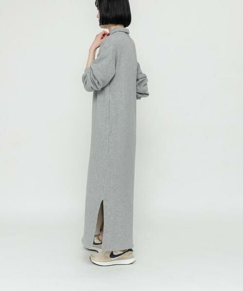 URBAN RESEARCH DOORS / アーバンリサーチ ドアーズ ワンピース | 『別注』Sports Wear×DOORS　ハーフジップ長袖ワンピース | 詳細20