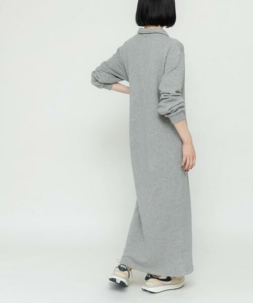 URBAN RESEARCH DOORS / アーバンリサーチ ドアーズ ワンピース | 『別注』Sports Wear×DOORS　ハーフジップ長袖ワンピース | 詳細21