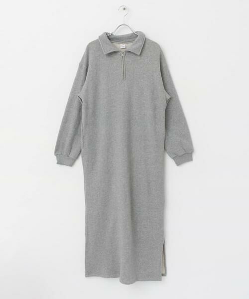URBAN RESEARCH DOORS / アーバンリサーチ ドアーズ ワンピース | 『別注』Sports Wear×DOORS　ハーフジップ長袖ワンピース | 詳細23