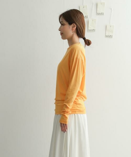 URBAN RESEARCH DOORS / アーバンリサーチ ドアーズ Tシャツ | 『別注』unfil×DOORS　high twist cotton L/S t-shirts | 詳細10