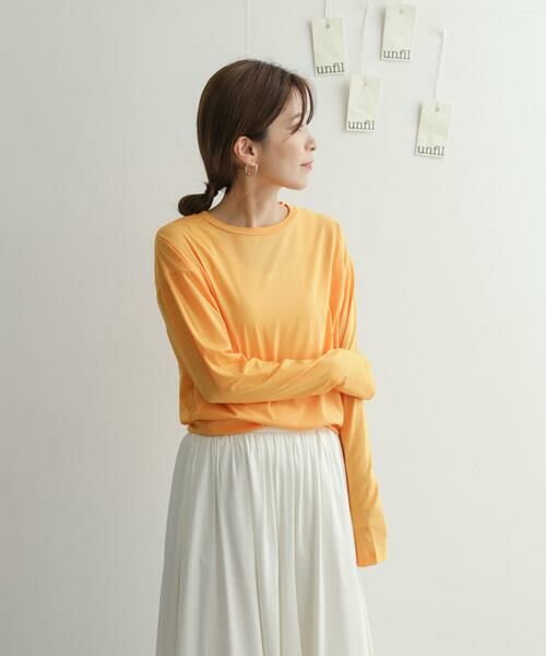 URBAN RESEARCH DOORS / アーバンリサーチ ドアーズ Tシャツ | 『別注』unfil×DOORS　high twist cotton L/S t-shirts | 詳細2