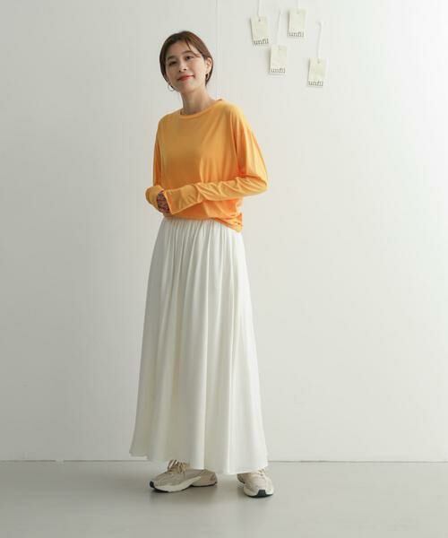 URBAN RESEARCH DOORS / アーバンリサーチ ドアーズ Tシャツ | 『別注』unfil×DOORS　high twist cotton L/S t-shirts | 詳細7